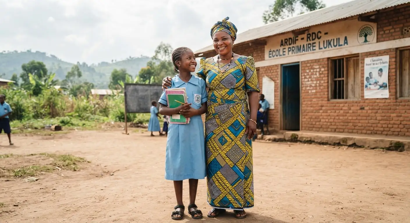 Jeune fille accompagnée dans sa scolarité